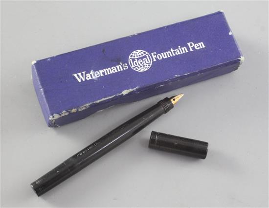 A Watermans Worlds Smallest safety pen, 5.1CM. Box 5.7cm.